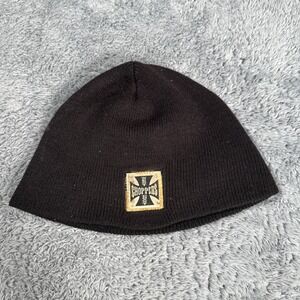 Vintage Jesse James West Coast Choppers Beanie Brown W/ Logo 90s Y2K Streetwear